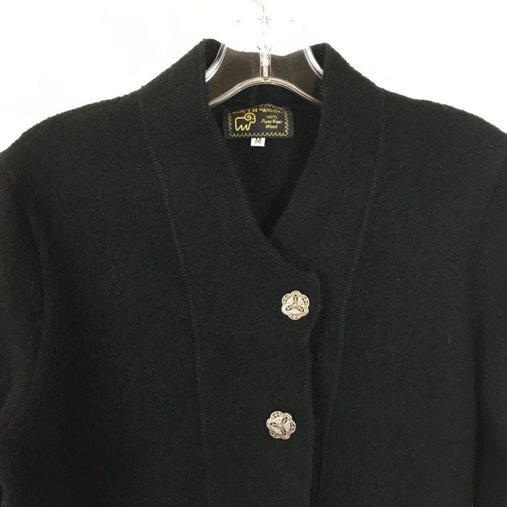 Size Medium South Wool Snap Button Jacket - image 2